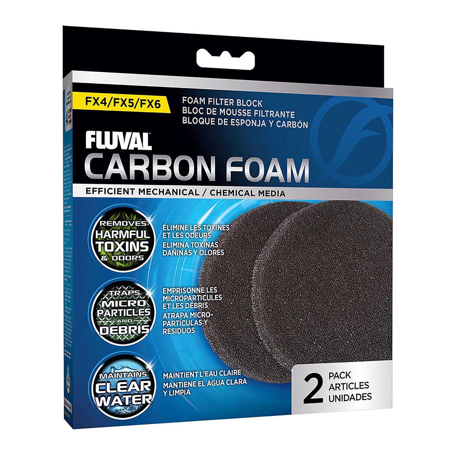 Fluval FX5/6 Replacement Carbon Impregnated Foam Pad - Healthber