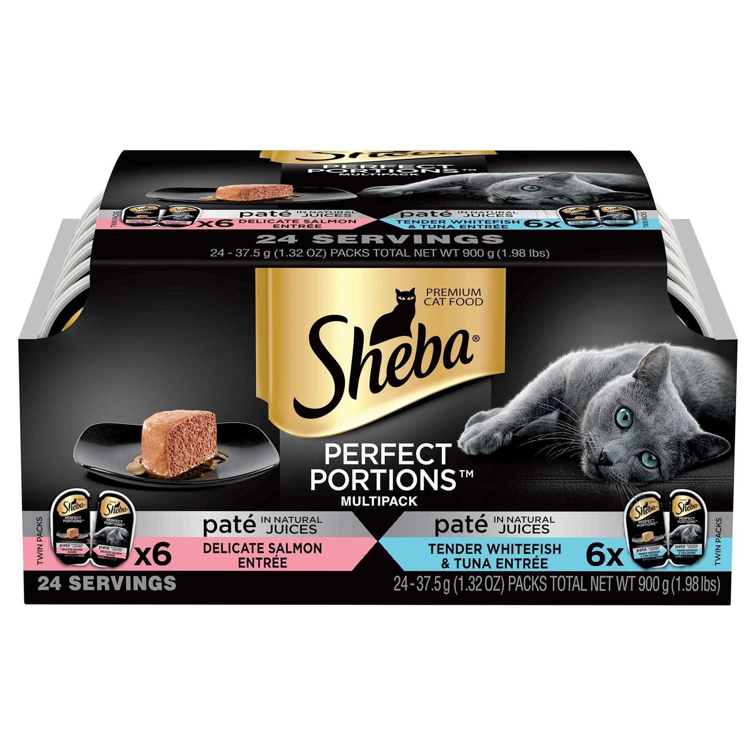Sheba Perfect Portions Pate Wet Cat Food Variety Pack - Healthber