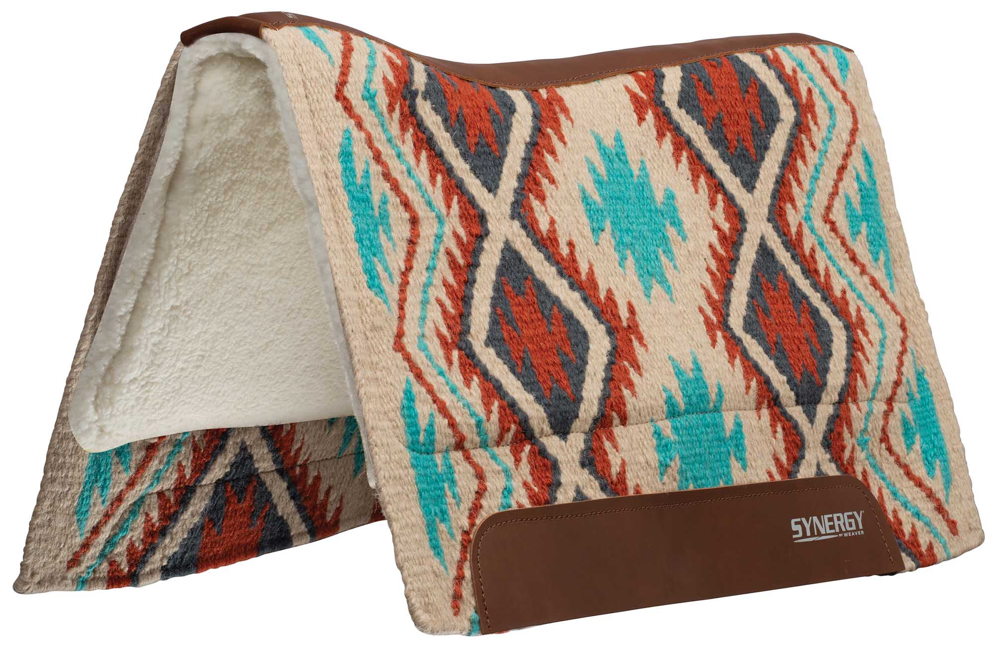 Synergy Contoured Performance Saddle Pad, Merino Fleece Lined, 33