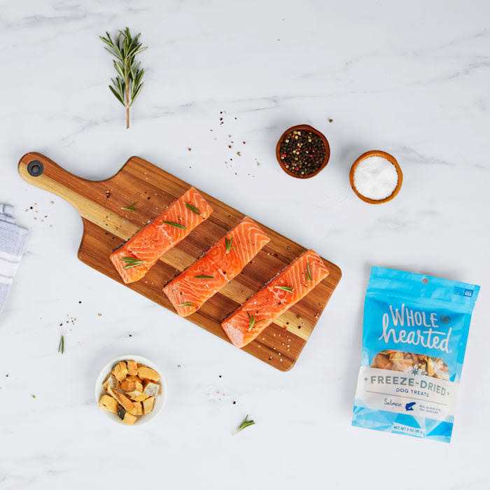 WholeHearted Salmon Freeze Dried Dog Treats - Healthber