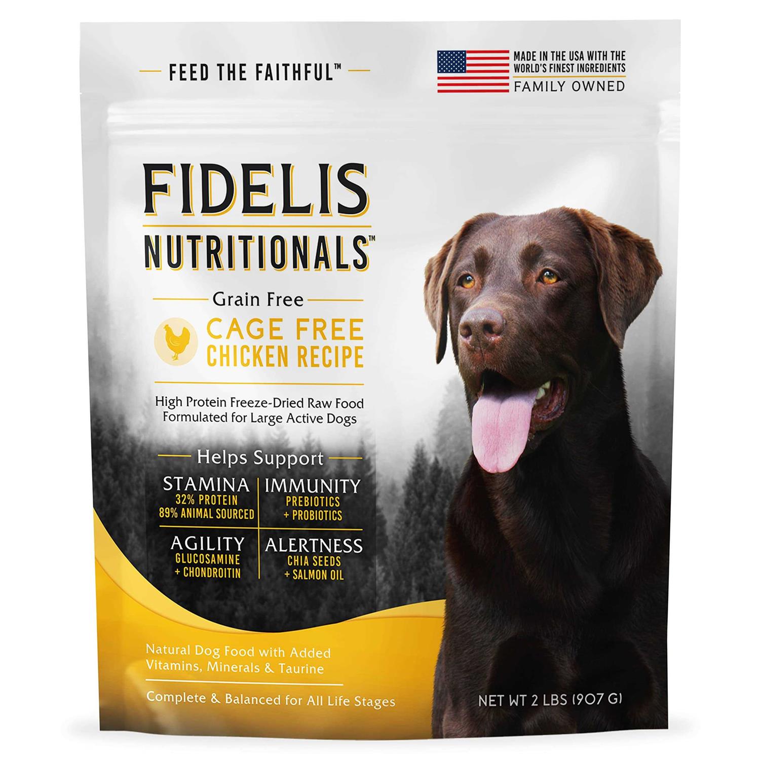 FIDELIS Freeze Dried Dog Food With Superfoods For Large Dog Breeds - Healthber