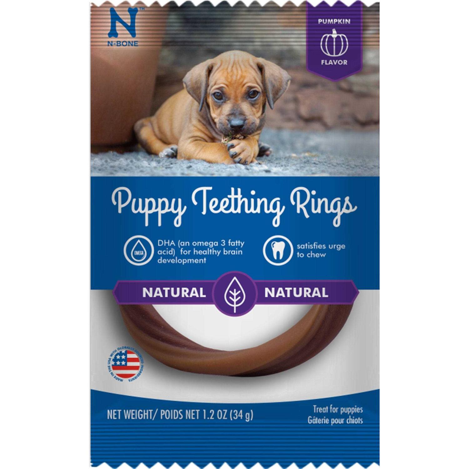 N-Bone Puppy Teething Ring Pumpkin - Healthber