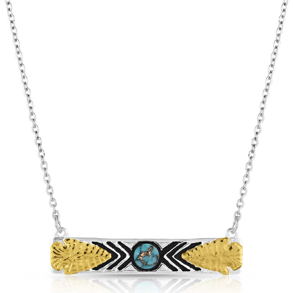 Southwest Nights Arrowhead Turquoise Necklace - Healthber