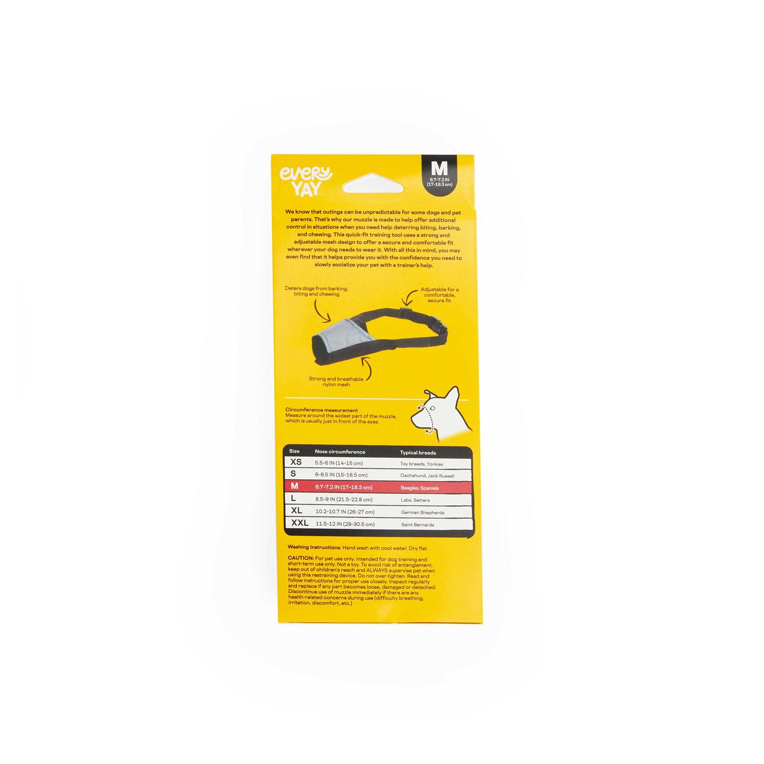 EveryYay Mind Your Manners Nylon Dog Muzzle - Healthber