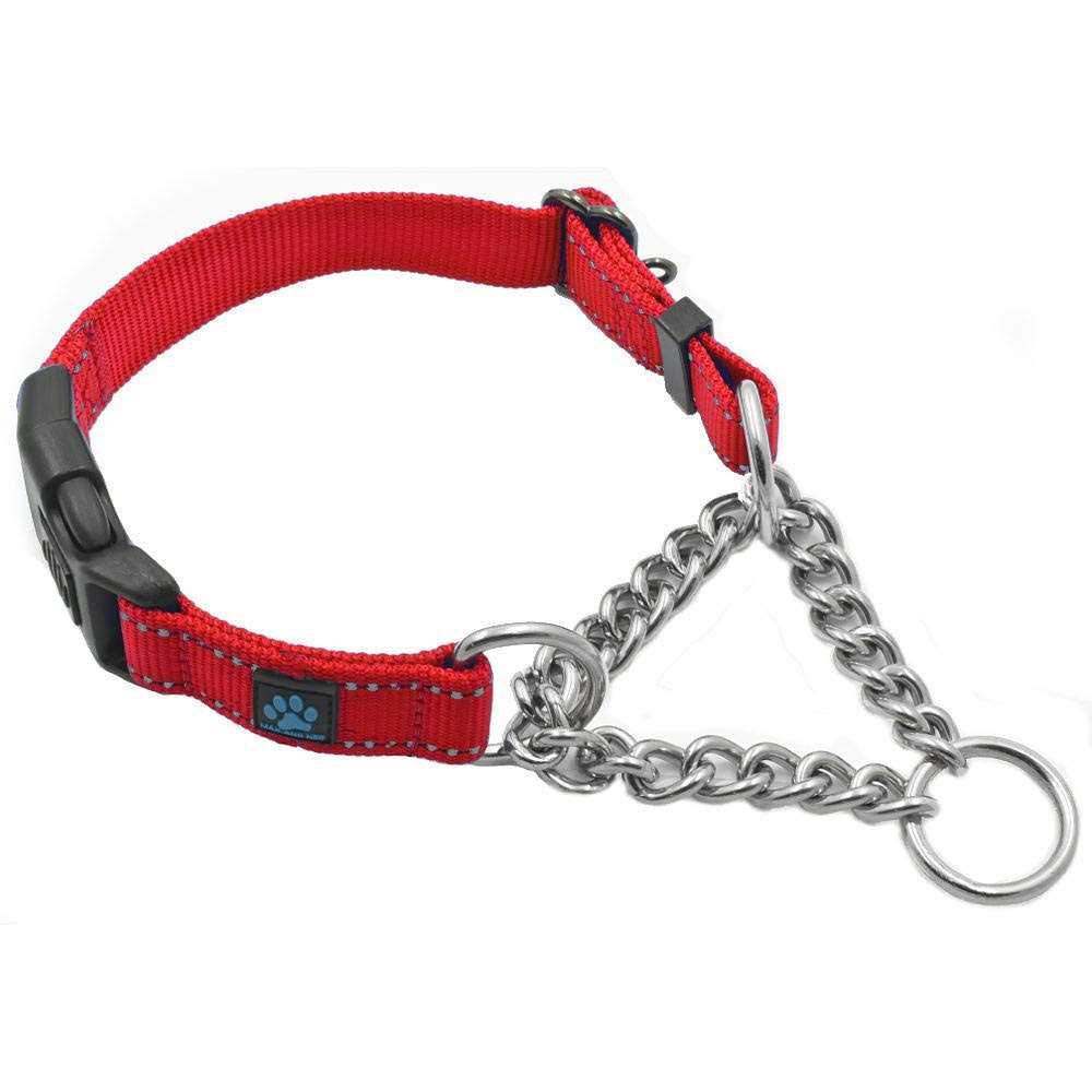 Max and Neo Stainless Steel Chain Martingale Collar We Donate a Collar to a Dog Rescue for Every Collar Sold - Healthber