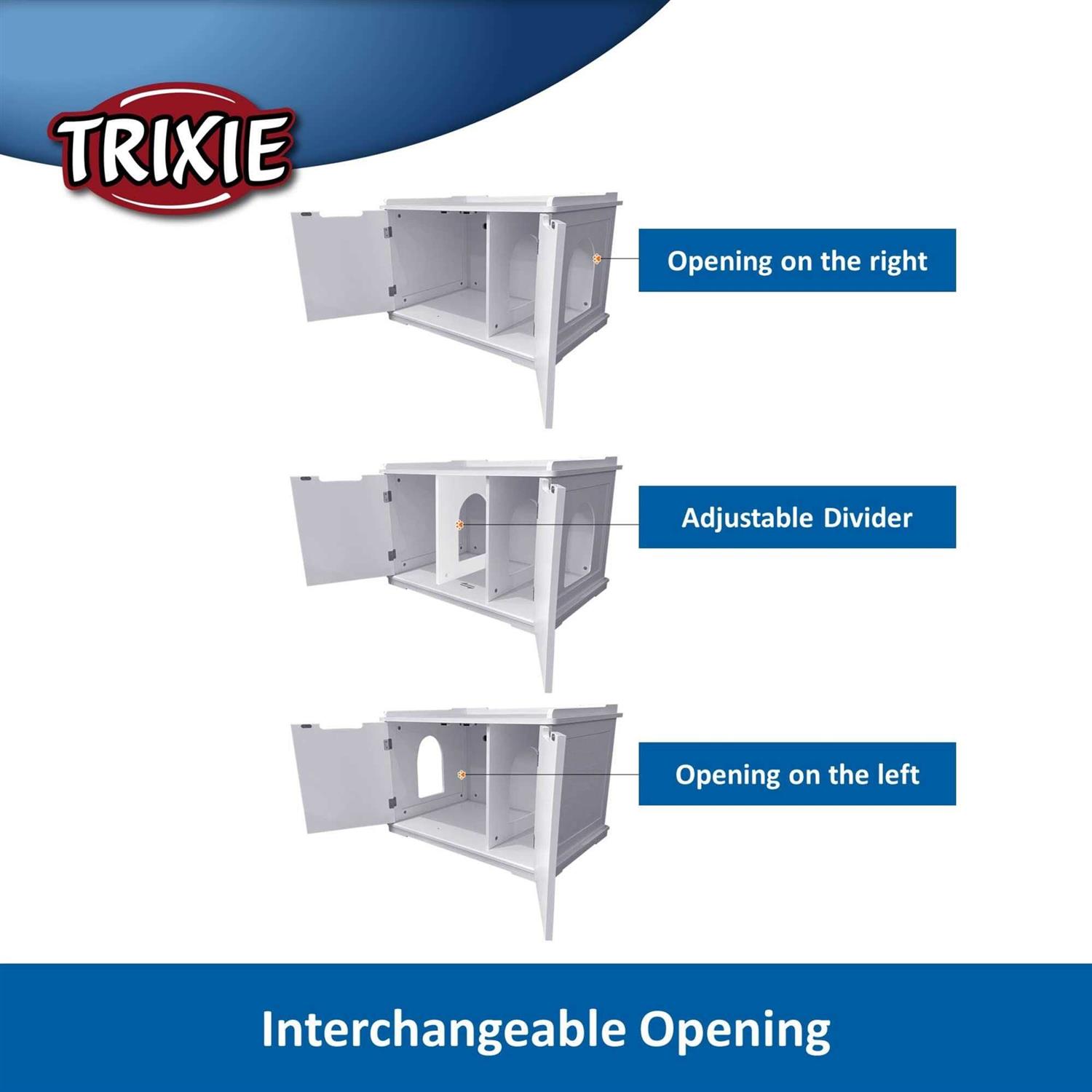 TRIXIE XL Wooden Cat House & Litter Box - Healthber