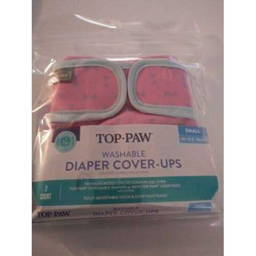 Top Paw Washable Pink Diaper Cover Ups - Healthber