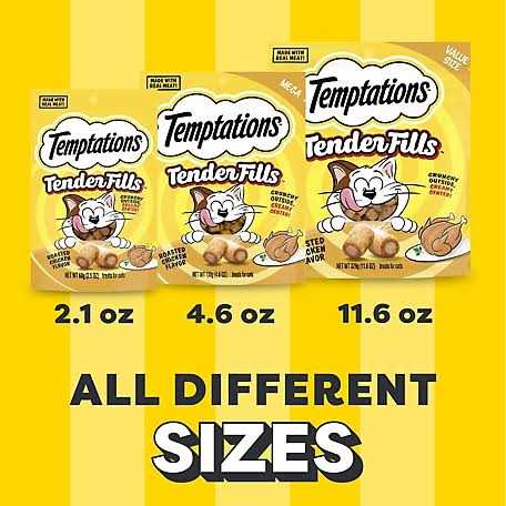 Temptations Tender Fills Flavor Adult Cat Treats - Healthber