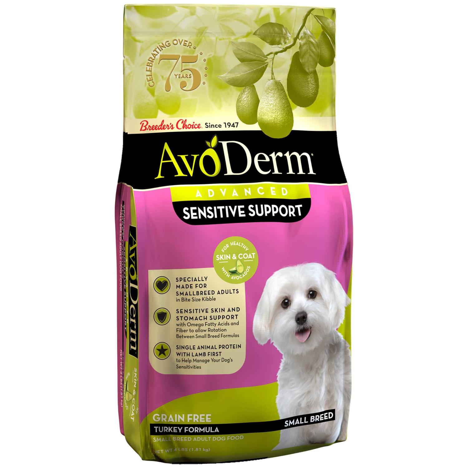 AvoDerm Revolving Menu Turkey Recipe Small Breed Dry Dog Food 4lb - Healthber