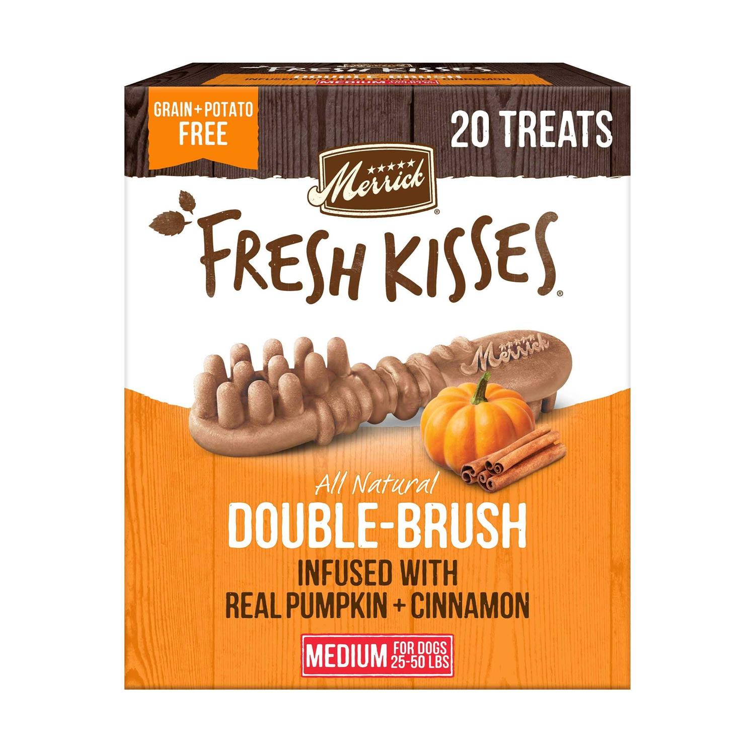 Merrick Dog Fresh Kisses Pumpkin Cinnamon - Healthber