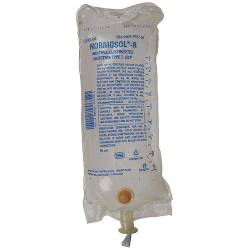 Normosol-R Electrolyte Bag - Healthber