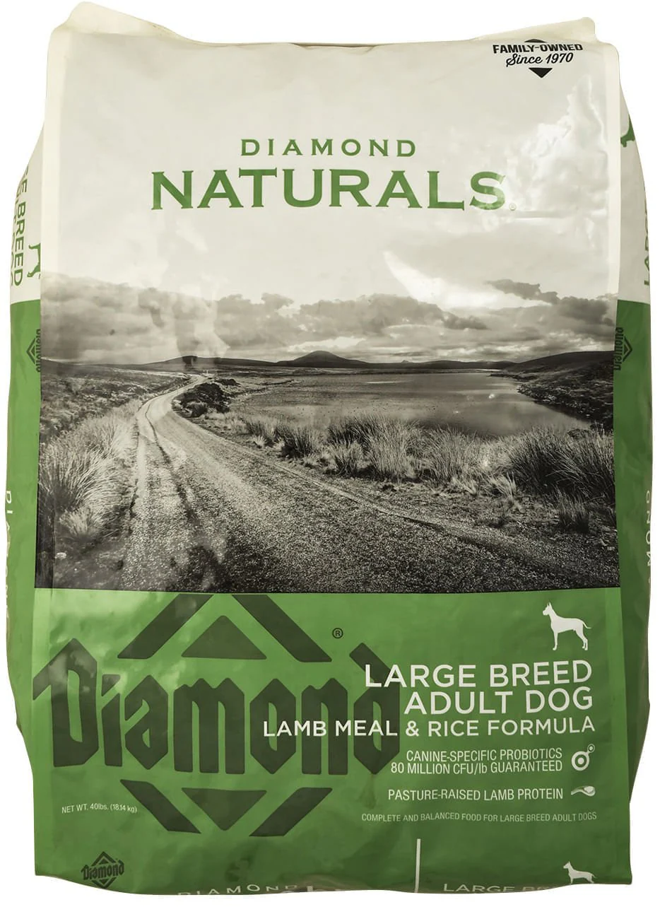 Diamond Naturals Large Breed Lamb Meal & Rice Adult Dog Food, 40 lbs - Healthber