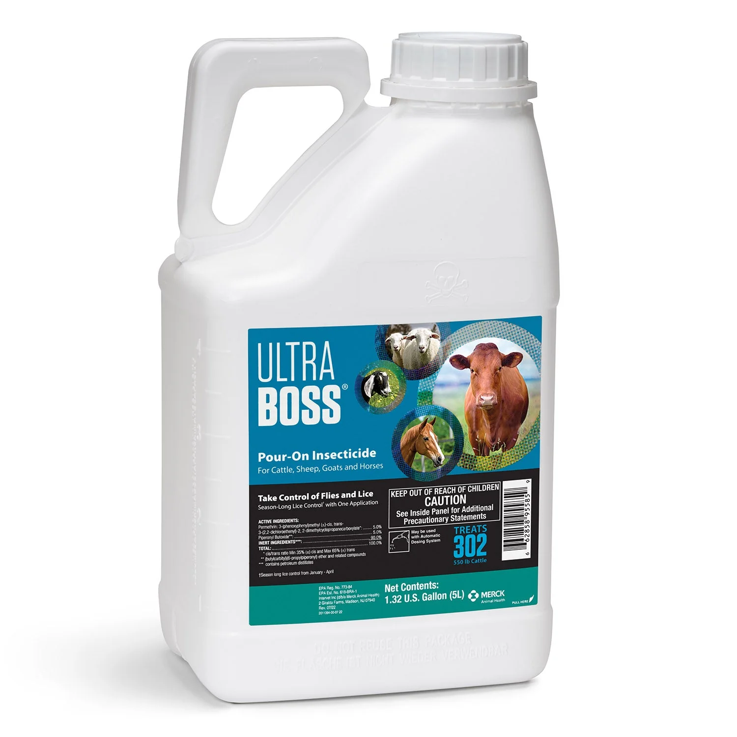 ULTRA Boss Pour-On Insecticide, 5L - Healthber