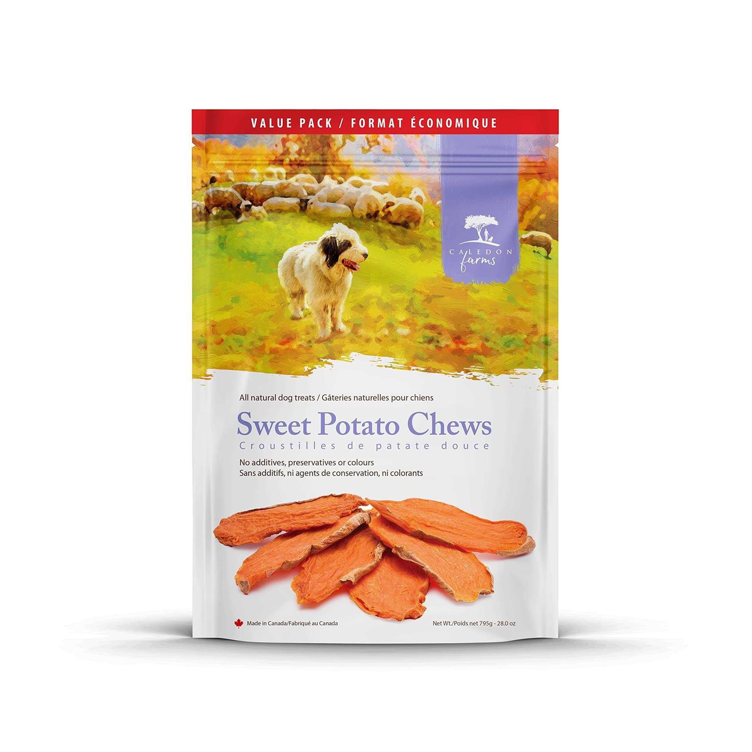 Caledon Farms Dog Treats Sweet Potato Chews - Healthber