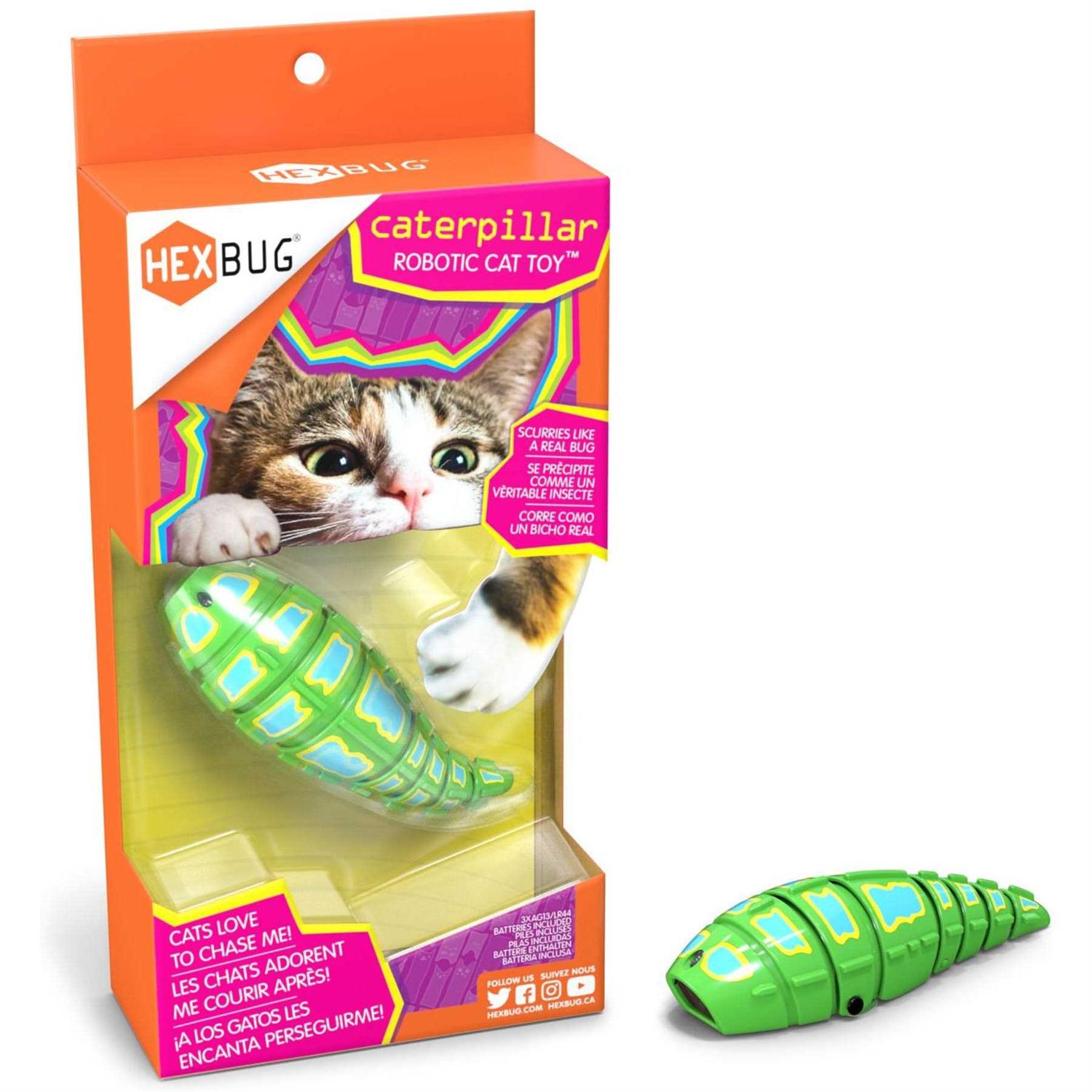 Hexbug Caterpillar Cat Toy - Healthber