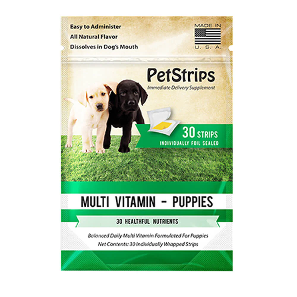 PetStrips Multi Vitamin Puppies, 30 Strips - Healthber