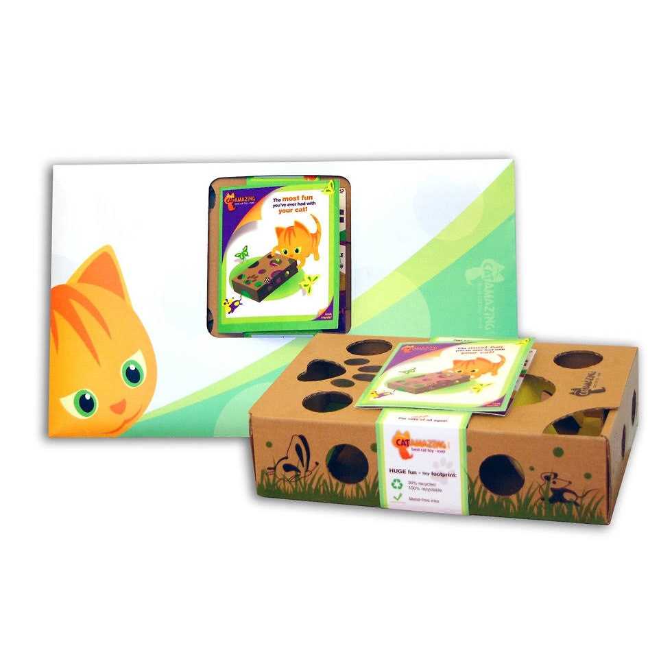 Cat Amazing Best Cat Toy Ever! Interactive Treat Maze & Puzzle Feeder for Cats - Healthber