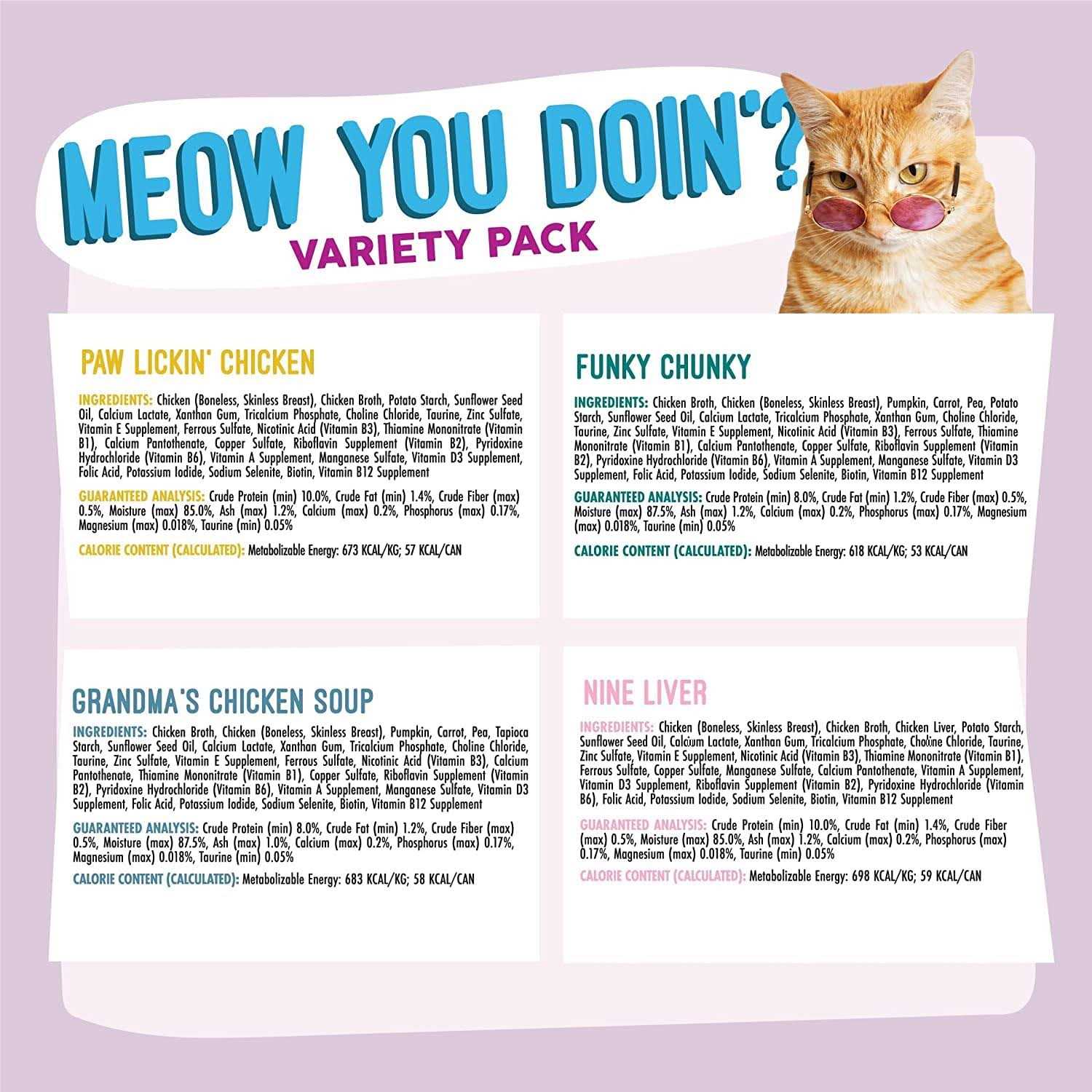 Weruva Classic Meow You Doin’ Variety Pack Canned Cat Food - Healthber