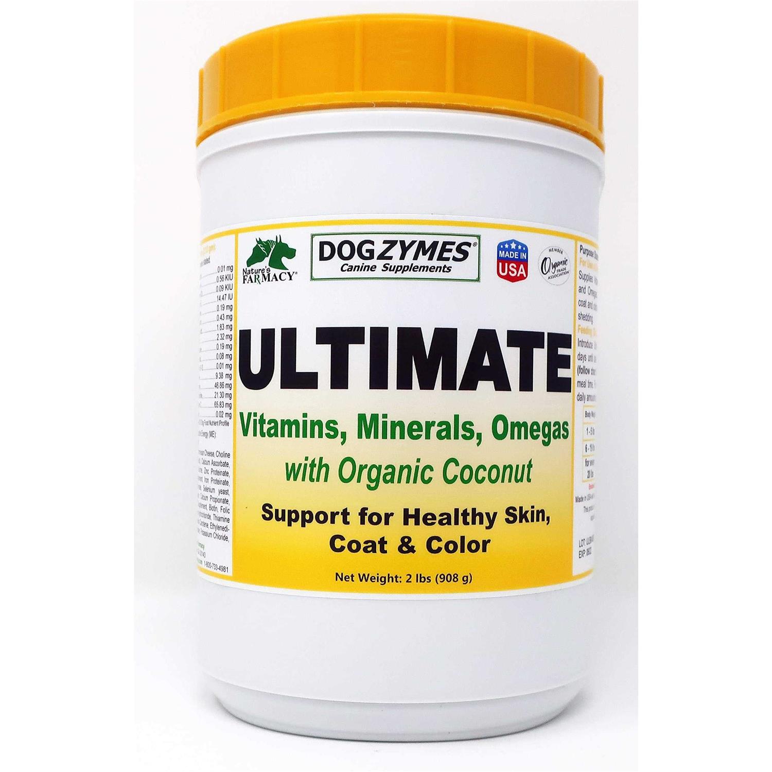 Dogzymes Ultimate for Best Skin/Coat with Organic Coconut - Healthber