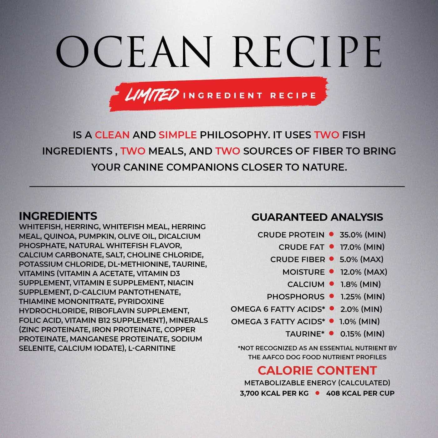 Essence Limited Ingredient Ocean Recipe Dog Dry Food - Healthber