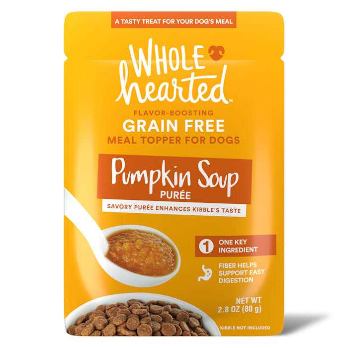 WholeHearted Pumpkin Soup Puree Dog Meal Topper - Healthber