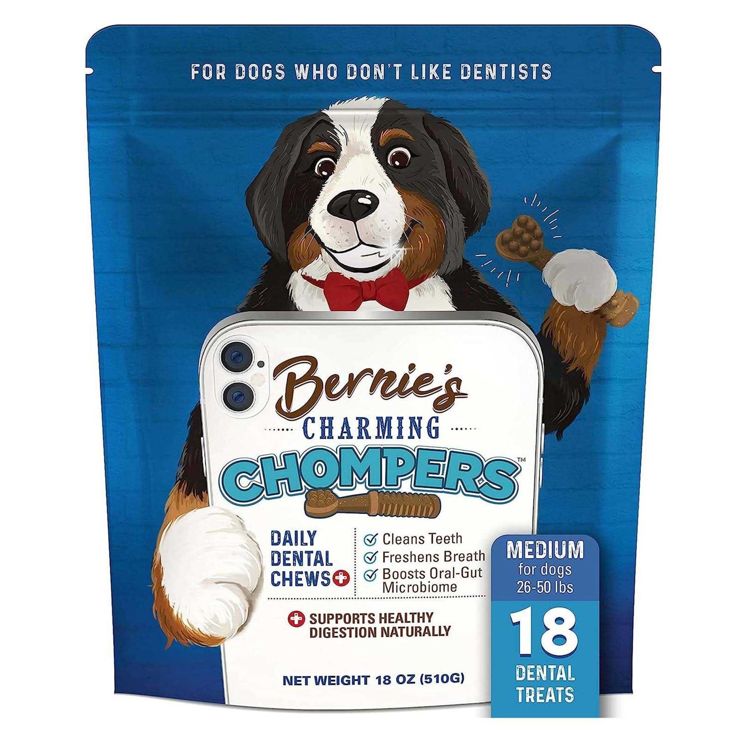 Bernie’s Charming Chompers Daily Dental Chews Dogs - Healthber