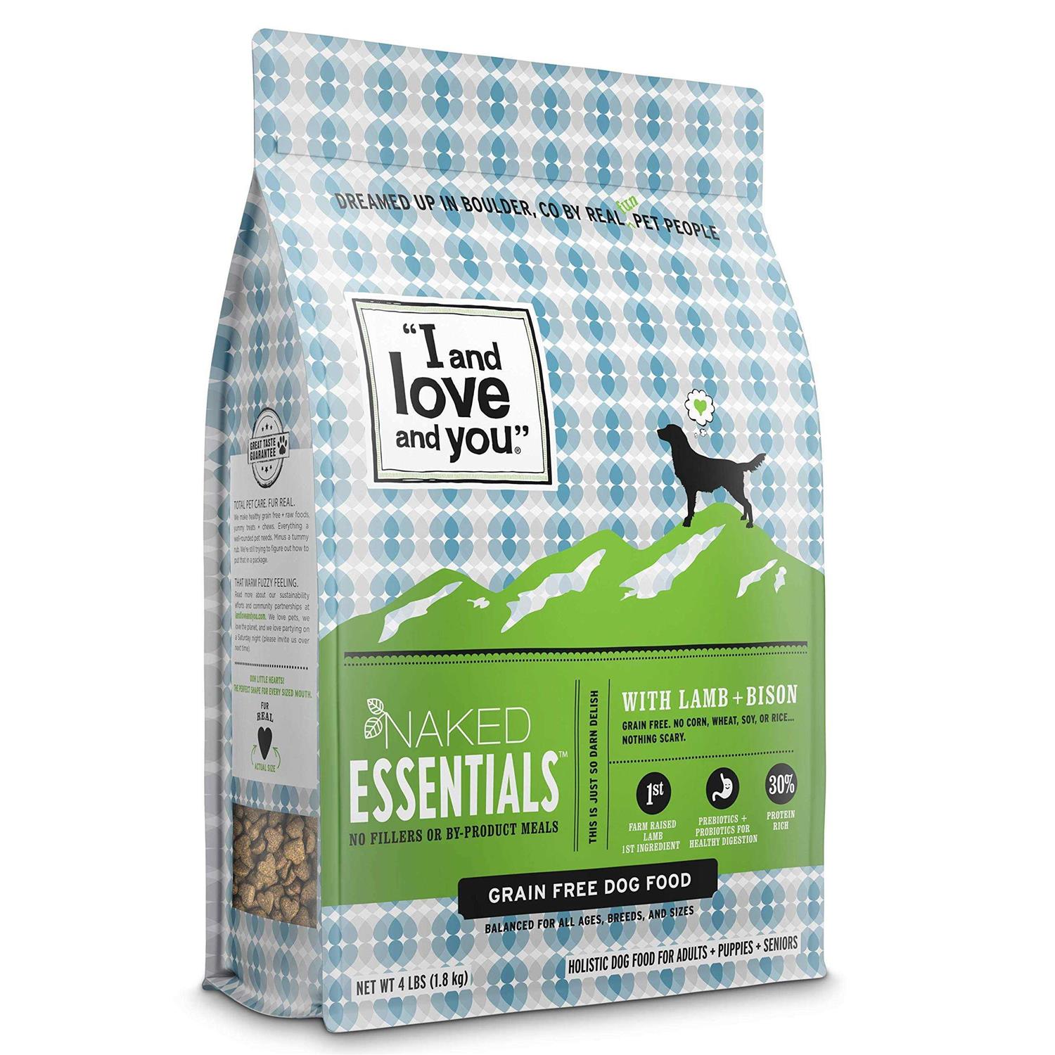 I and Love and You Naked Essentials Dry Dog Food Lamb Bison - Healthber
