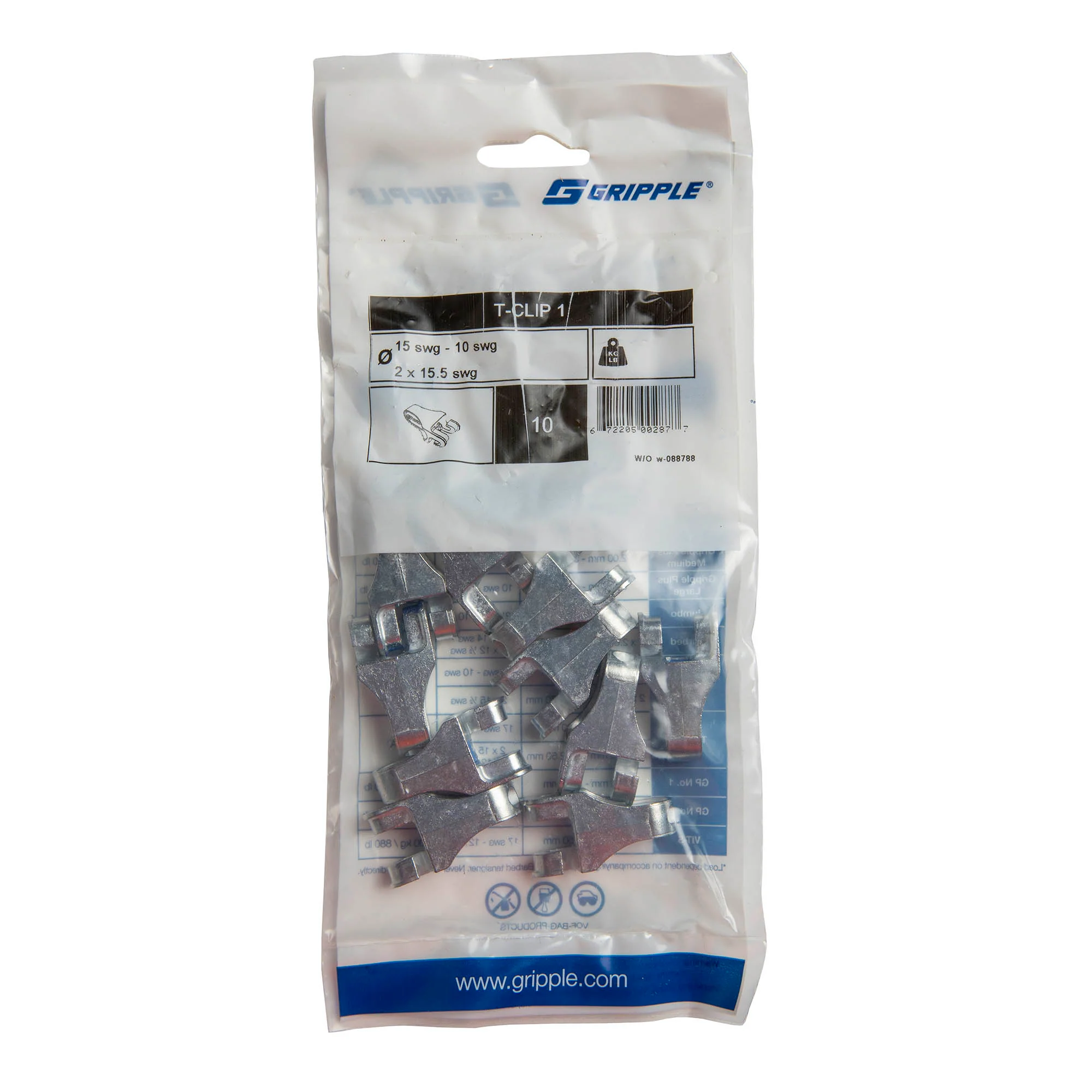 Gripple T-Clip, 10ct - Healthber
