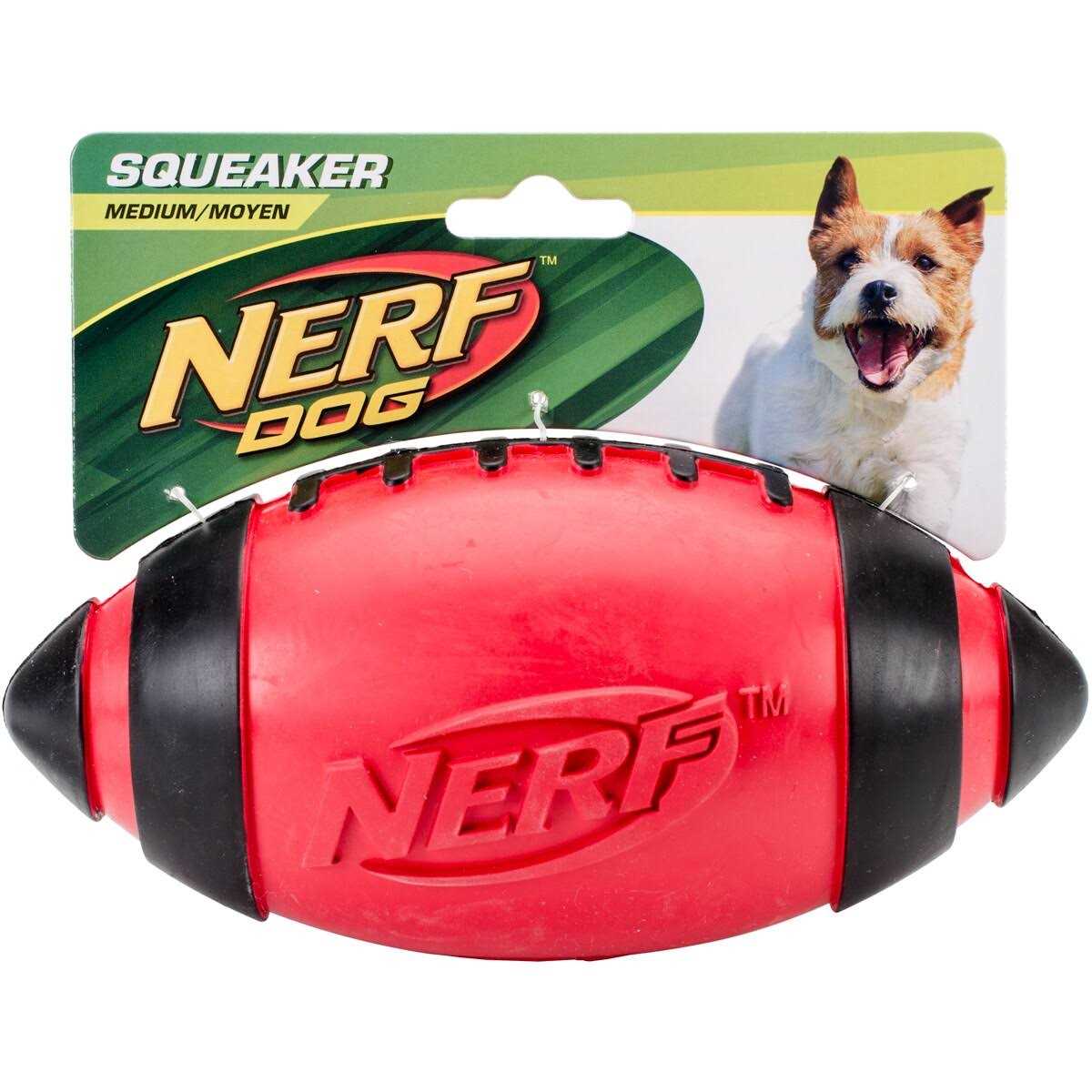 Nerf Ridged Football Dog Toy - Healthber