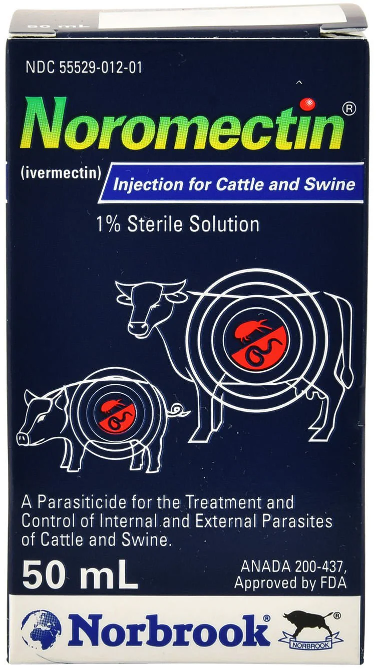 Noromectin Injectable Cattle & Swine Wormer (1% Ivermectin) - Healthber