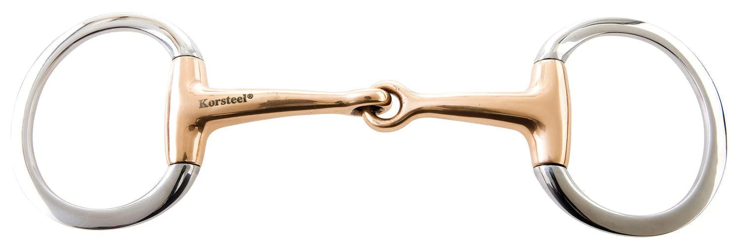 Korsteel Copper Mouth Eggbutt Snaffle Bit - Healthber