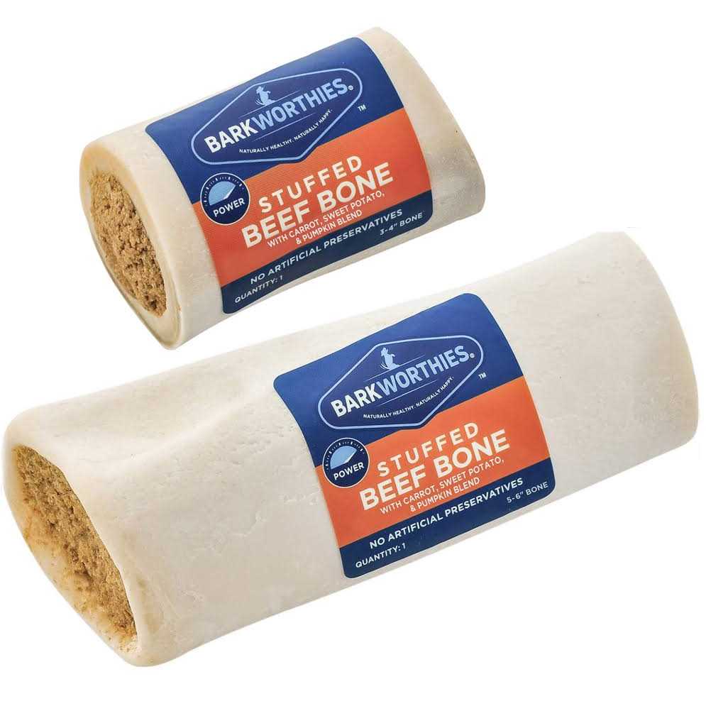 Barkworthies Shin Bone Stuffed - Healthber
