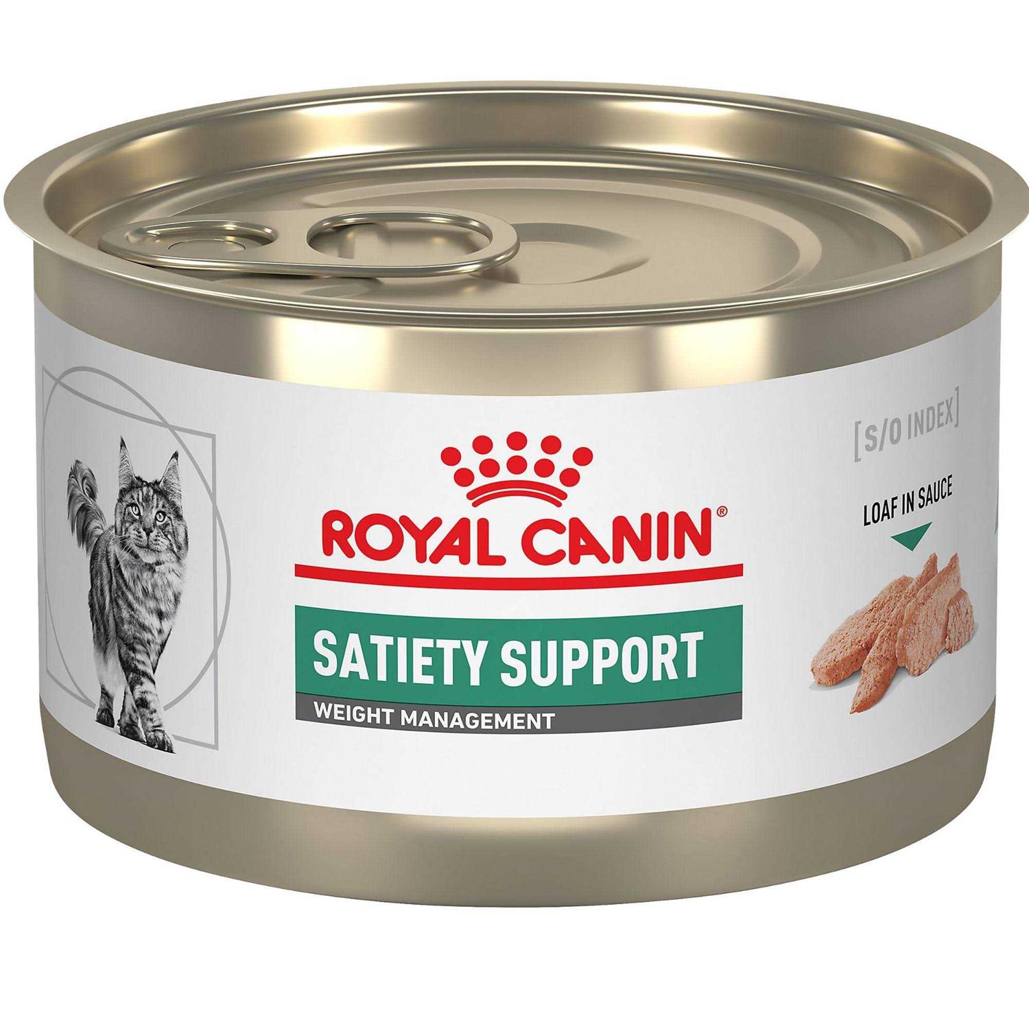 Royal Canin Veterinary Diet Feline Satiety Support Weight Management Adult Cat Loaf in Sauce Wet Food – - Healthber