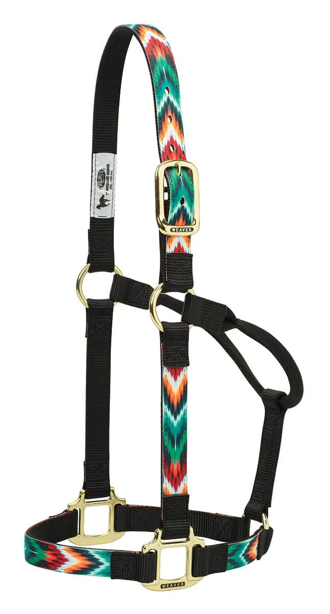Weaver Nylon Chevron Halter, Black/Multi - Healthber