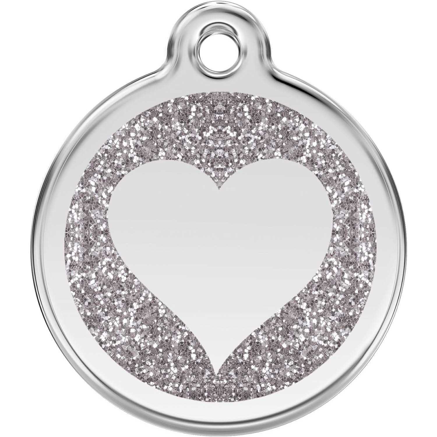 Red Dingo Enamel Pet ID Tag Heart - Healthber