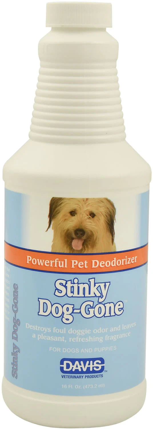 Davis Stinky Dog-Gone (Powerful Pet Deodorizer) Spray, 16 oz with Sprayer - Healthber