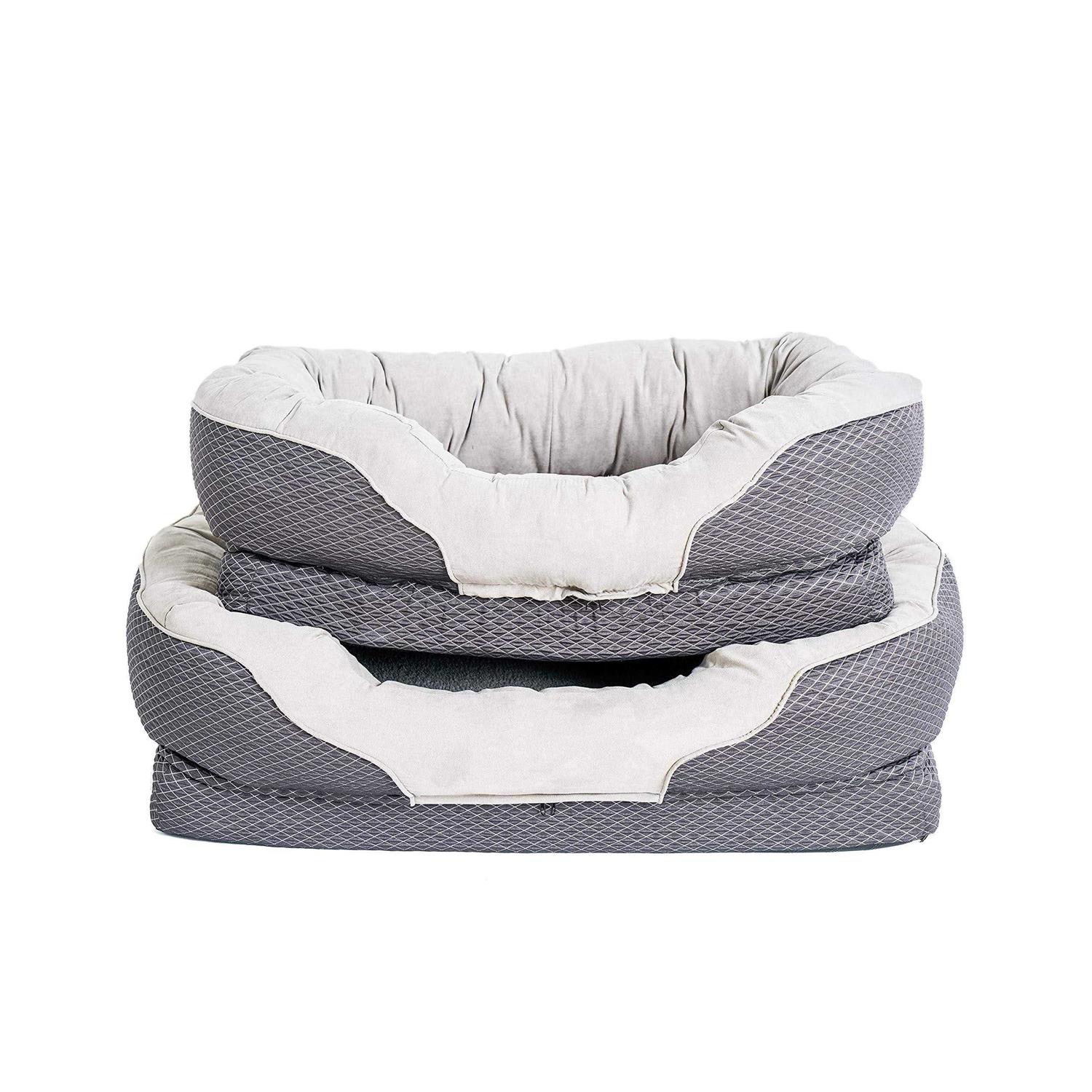 BarksBar Gray Orthopedic Dog Bed - Healthber