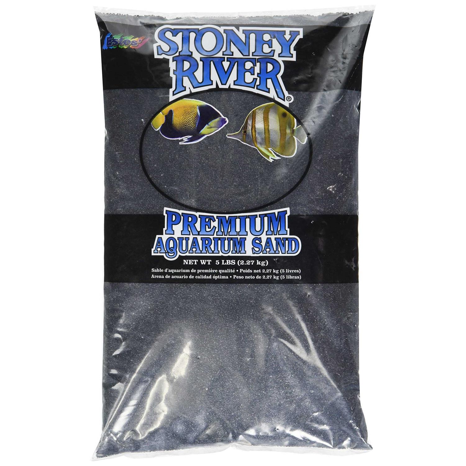 Estes Gravel Products AES06606 Este Marine Sand Black for Aquarium - Healthber