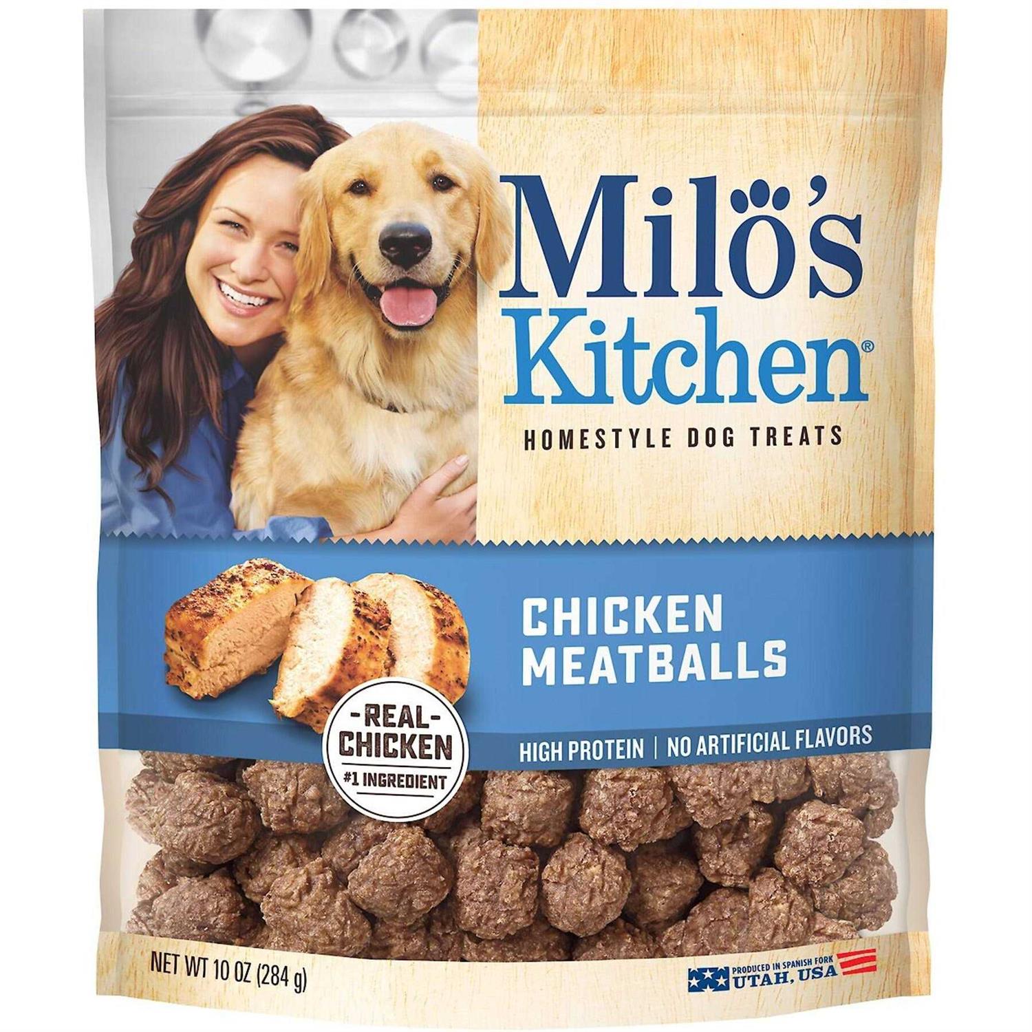 Milo’s Kitchen Chicken Meatballs Dog Treats - Healthber