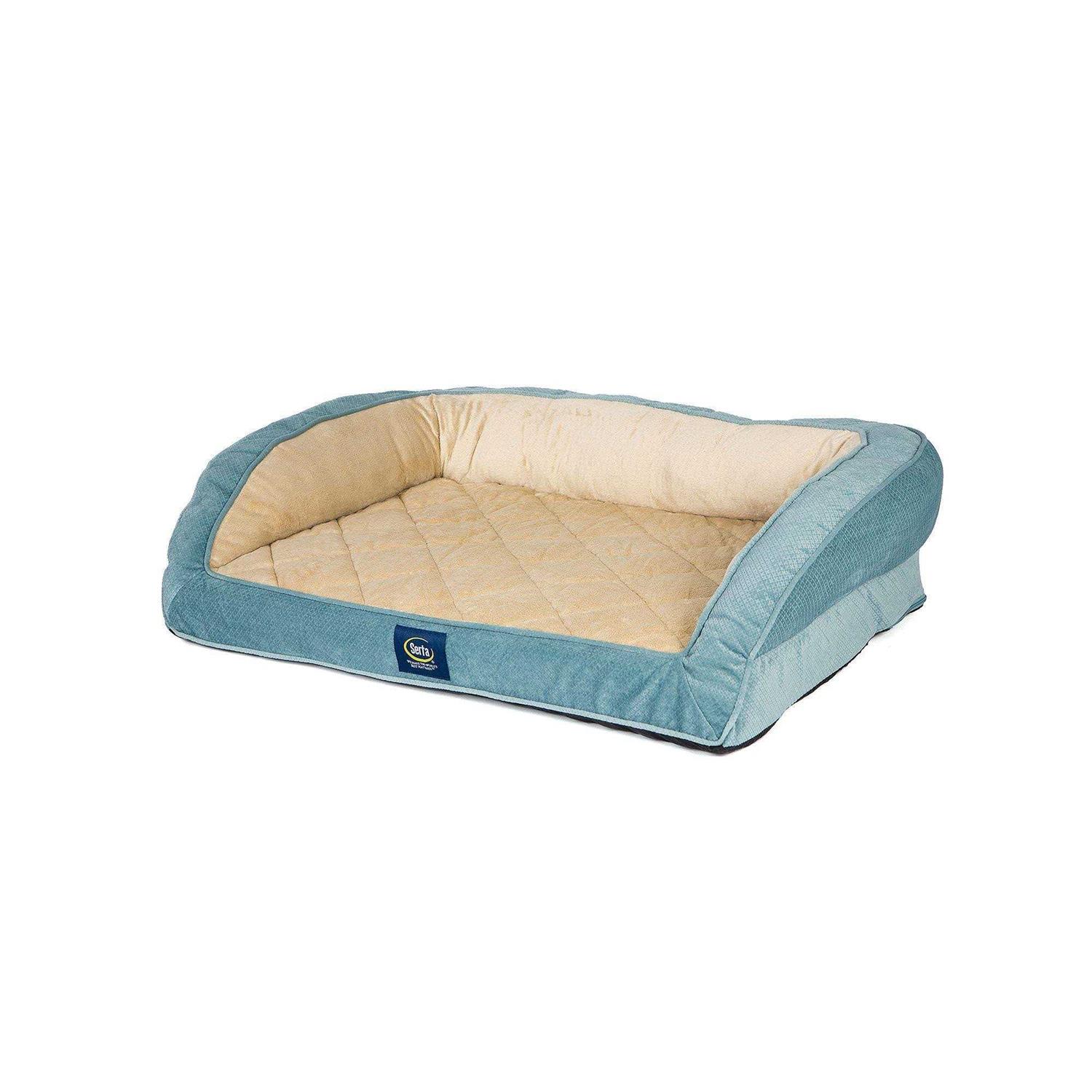 Serta Ortho Quilted Couch Pet Bed - Healthber