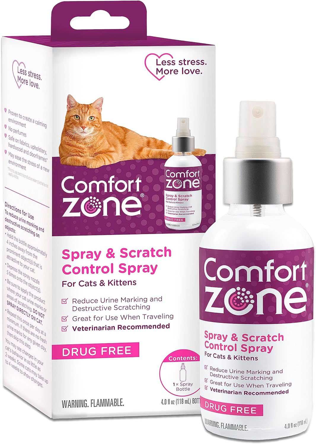Comfort Zone Scratch Deterrent and Calming Spray - Healthber