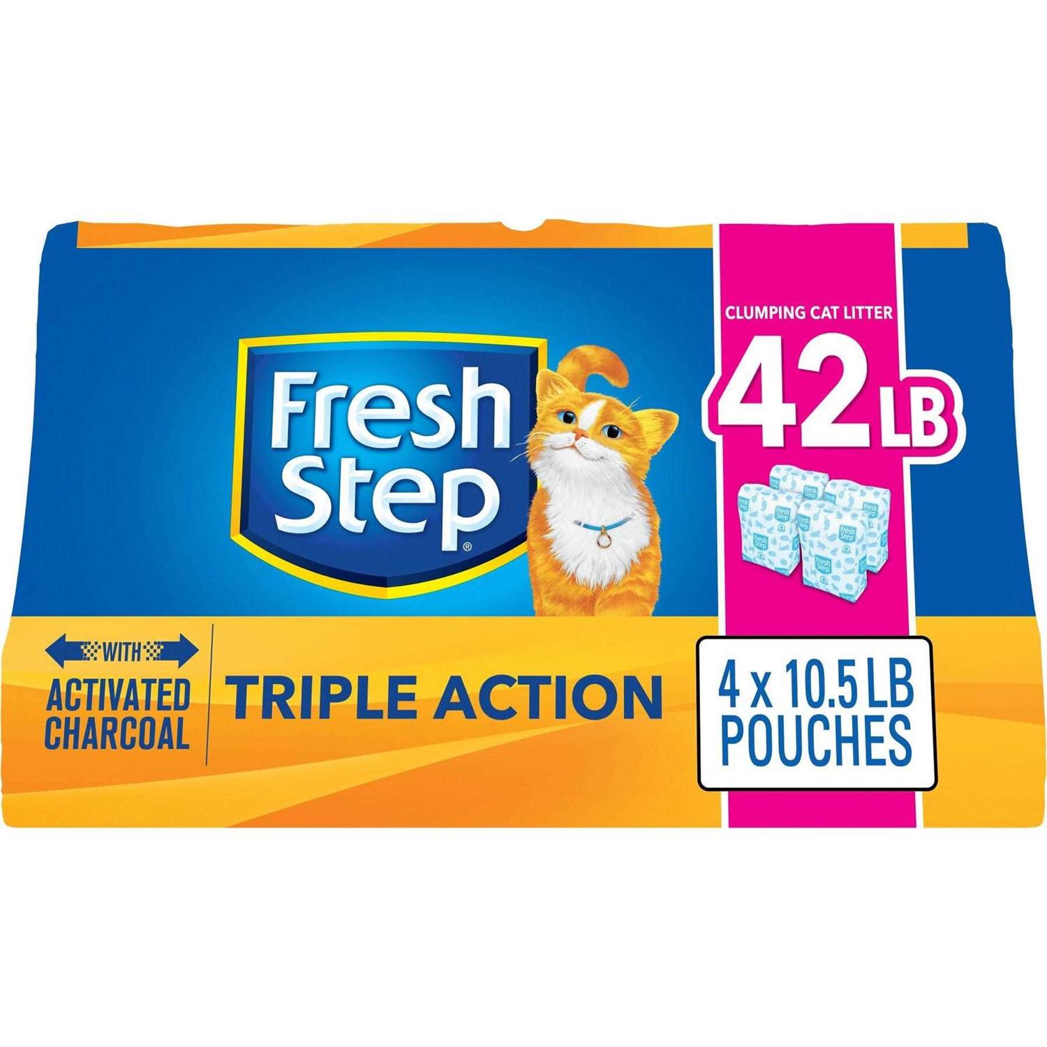 Fresh Step Clean Paws Triple Action Clumping Cat Litter - Healthber