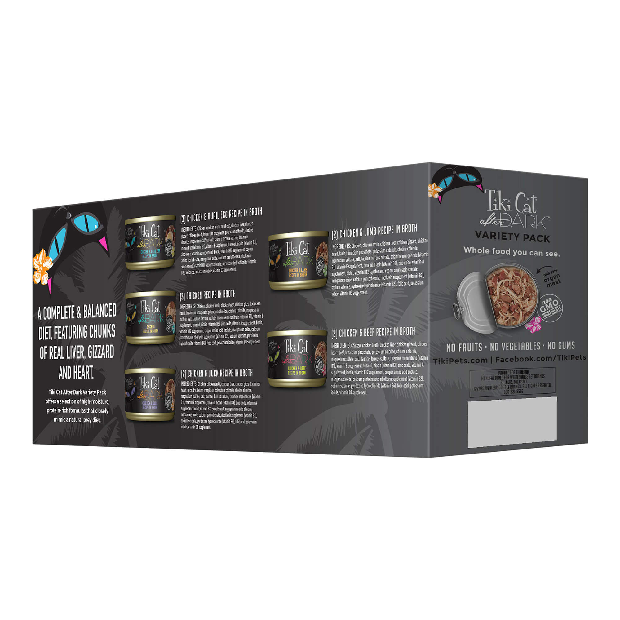 Tiki Cat After Dark Wet Cat Food, Variety Pack - Healthber