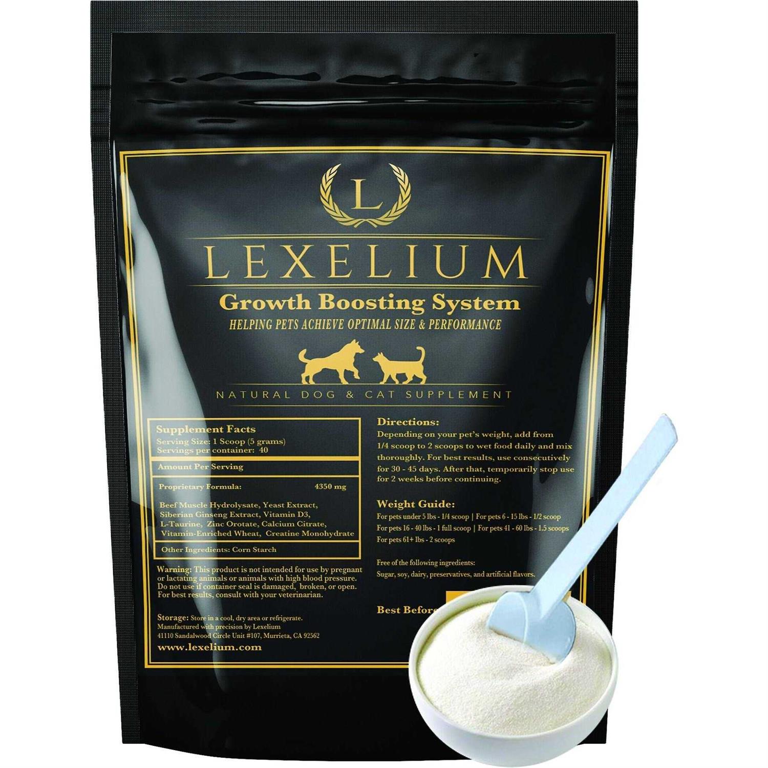 Lexelium Weight Gainer Supplement for Dogs & Cats Muscle Building & Appetite Stimulation - Healthber