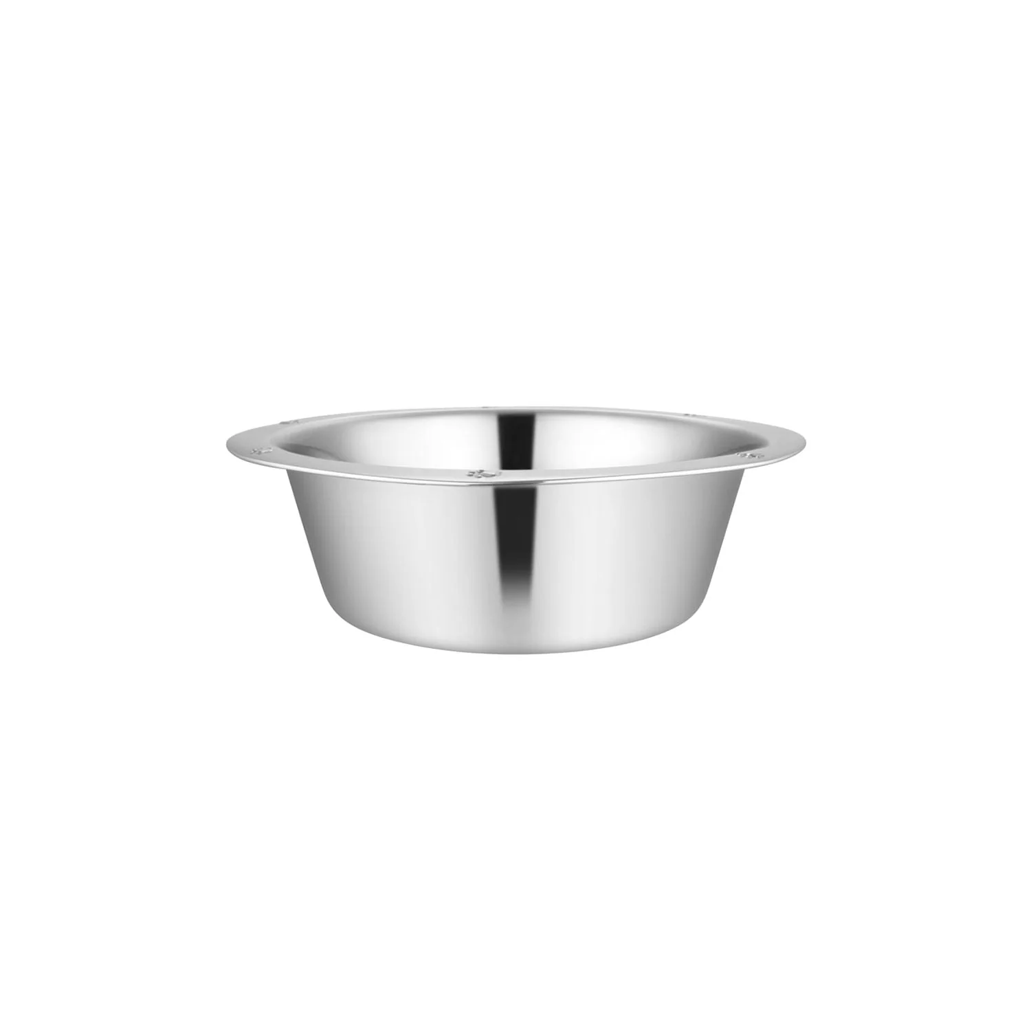 Stainless Steel Embossed Wide-Lip Food & Water Pet Bowls - Healthber