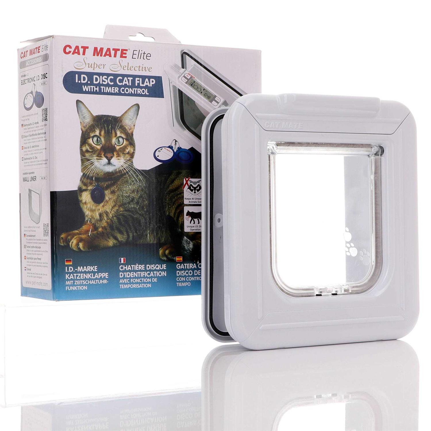 Cat Mate Elite I.D. Disc Cat Door with Timer Control - Healthber