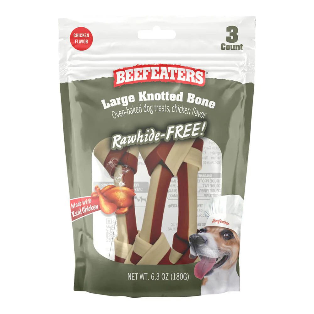 Beefeaters Rawhide Free Knotted Bone - Healthber