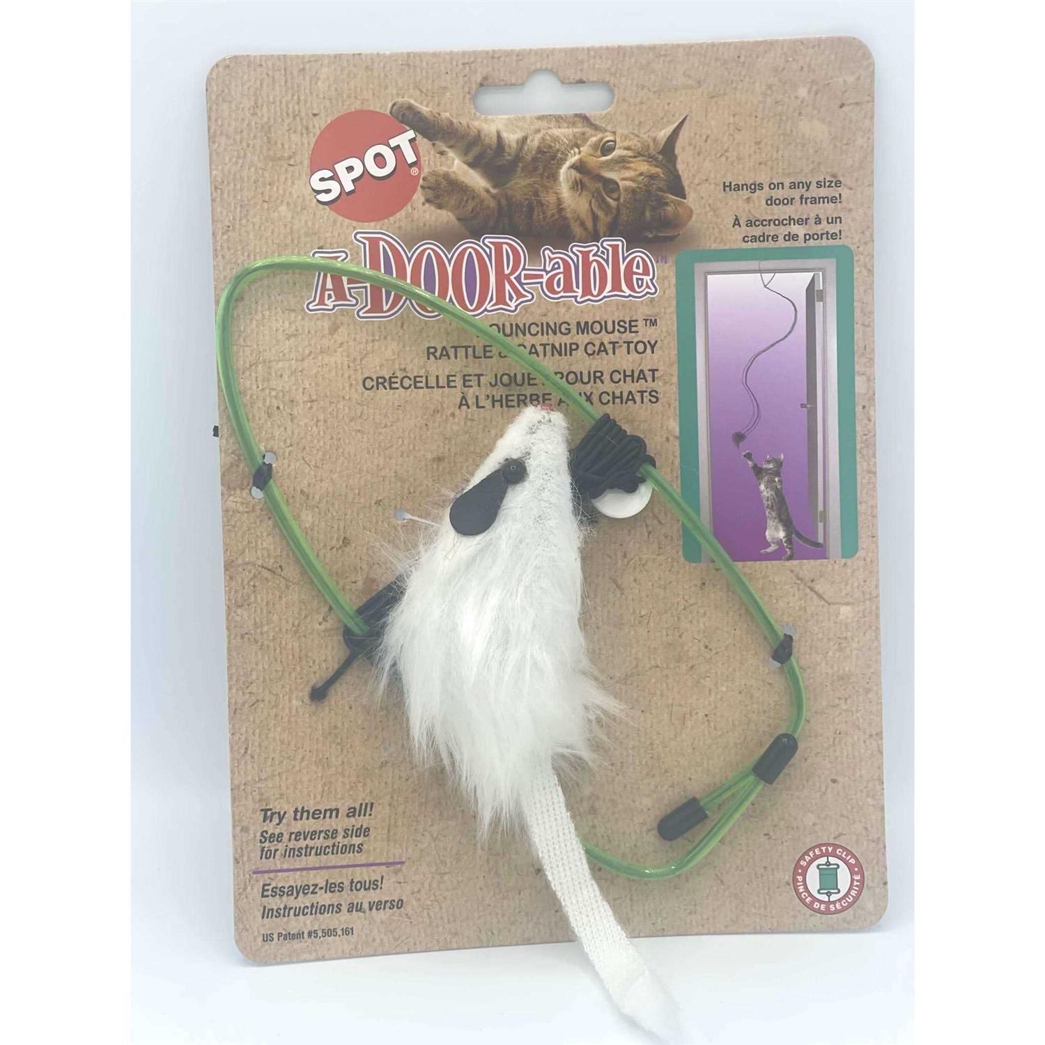Spot A-Door-Able Bouncing Mouse Cat Toy - Healthber