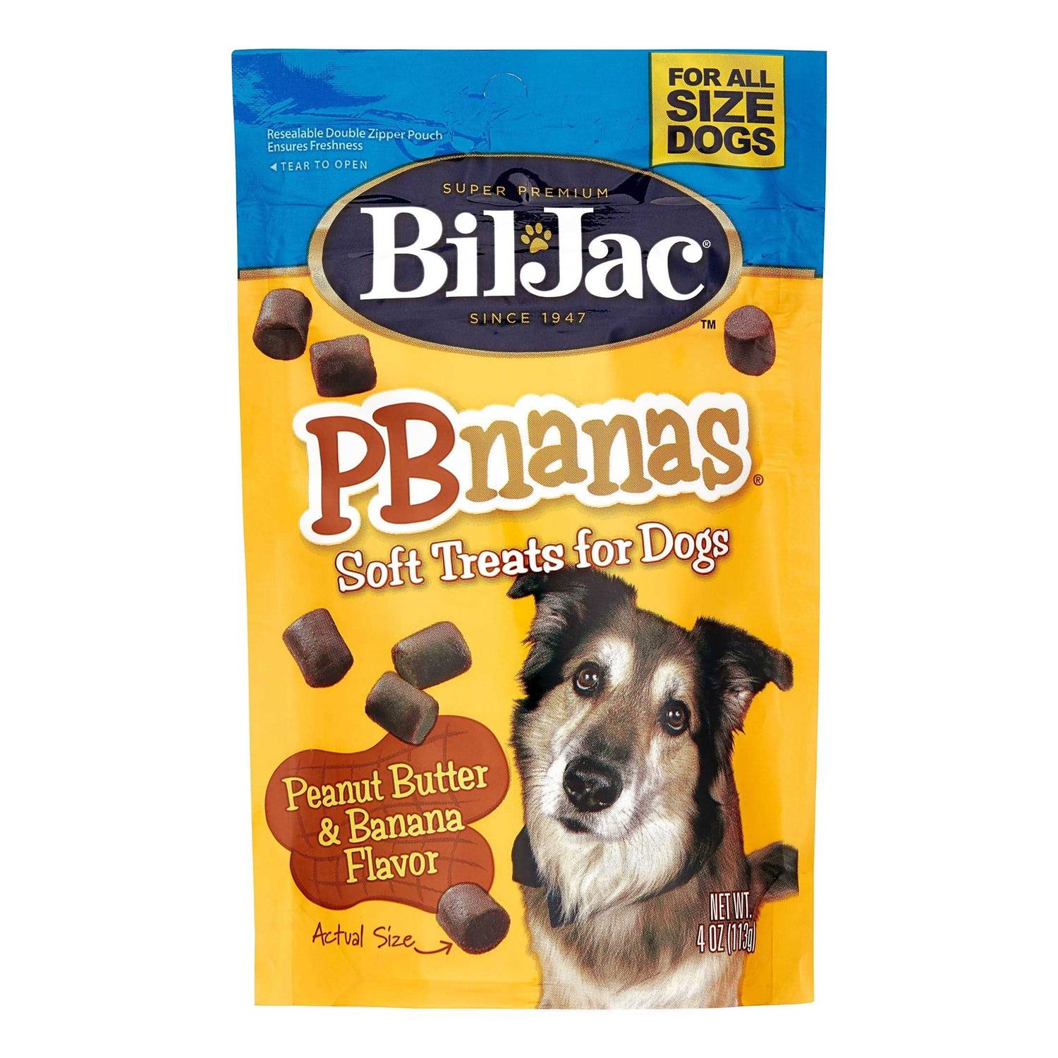 Bil Jac Peanut Butter Nanas Dog Treats - Healthber