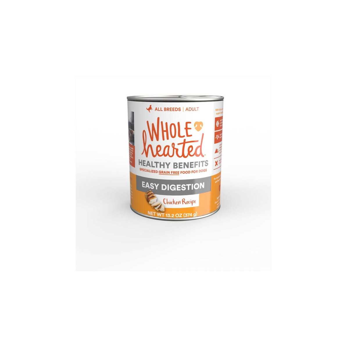 WholeHearted Grain Free Chicken Recipe Easy Digestion Adult Wet All Breeds Dog Food - Healthber